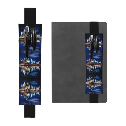 WBQLSL Astuccio portapenne con motivo teatro dell'opera di Sydney con fascia elastica, adatto per regali di compleanno per ragazze, festa dell'insegnante, stagione di laurea, scatola regalo di