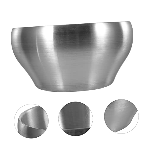 Zerodeko 5Pcs Double Layer Insulation Bowl Rice Bowl Thickened Bowl Serving Bowl Ramen Bowl Aldult Stainless Steel Salad Bowl Noodle Bowl Stainless Steel Rice Bowl Housheold Bowl Salad Bowl #TOP5
