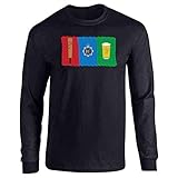 Pop Threads Cornetto Trilogy Long Sleeve Tee Modern Fit for Movie Fans Black S