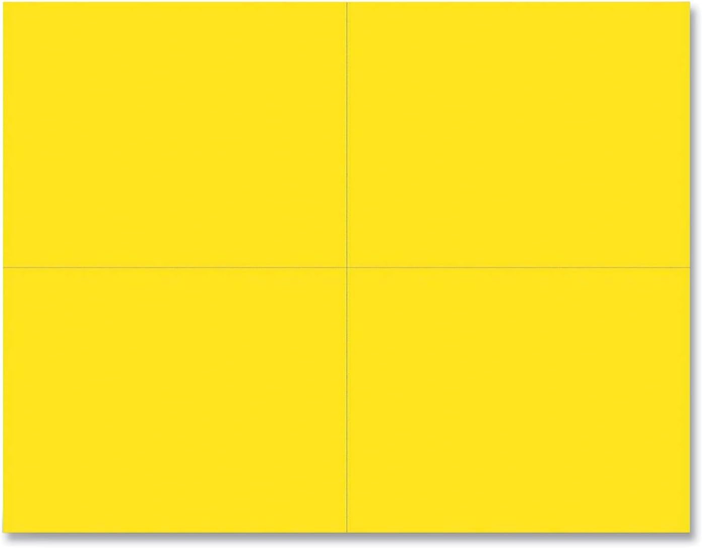 Great Papers! Bright Yellow 4-UP Postcard, 50 sheets/200 postcards, 5.5 x 4.25 (9518400