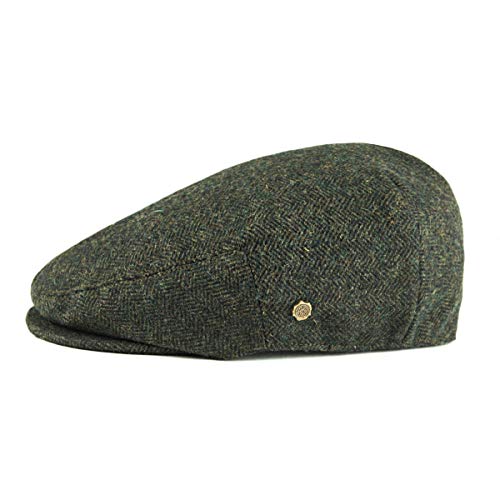 image for VOBOOM Men's Herringbone Flat Ivy Newsboy Hat Wool Blend Gatsby Cabbie