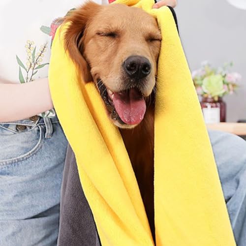 Tissting Dog Towels, 30cm Absorbent Quick Dry Microfibre Bath Towels Super Soft Pet Grooming Towel Shower Bath Supplies for Puppy Cats - Image 2