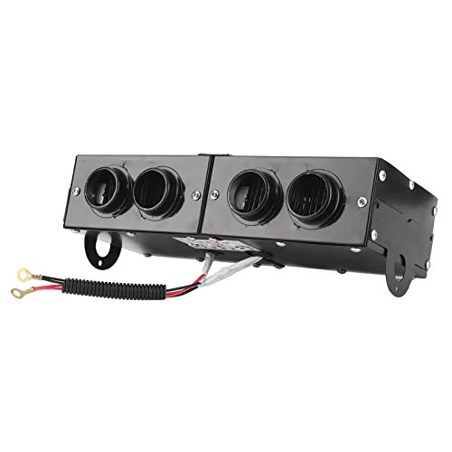 Image of Car Defroster, Iron Car Heater Defogger, Cooling Fans Car Heater Defogger Auto 4 Hole Heating Fan Defroster Car Demister Car Heating Fan