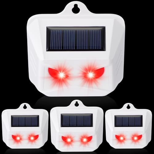 Qualirey 4 Pack Solar Control Light Nocturnal Animal Repeller Outdoor