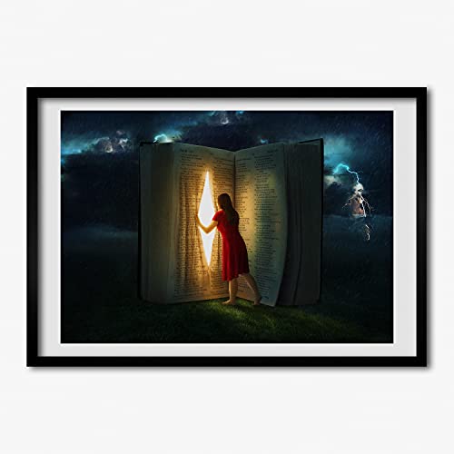 Photo affiche cadre en bois 70x50 peinture moderne Tulup