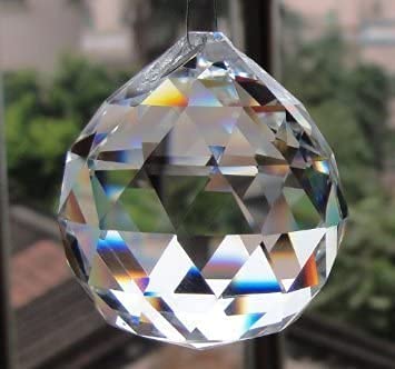 CRYSTA WORLD Multipurpose Crystal Ball for Chandelier/Feng Shui 30 mm