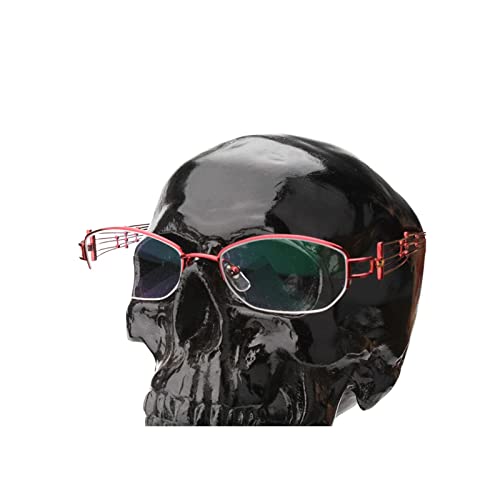 Totenkopf-Helmhalter, Totenkopf-Form, Ständer mit Wirbelsäule, Schreibtisch-Ornament, für Helme, Hüte, Brillen