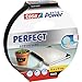 Price comparison product image tesa UK Extra Power Perfect Cloth Tape - Fabric-Reinforced Repairing Tape for Crafting, Repairing, Fastening, Reinforcing and Labelling - Black - 25 m x 19 mm, Clear