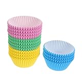Mikinona 400 Piezas Mini Cupcake Liners Antigrasa Papel para Hornear Resistentes al Calor Pasteles y Muffins para Fiestas Bodas Eventos
