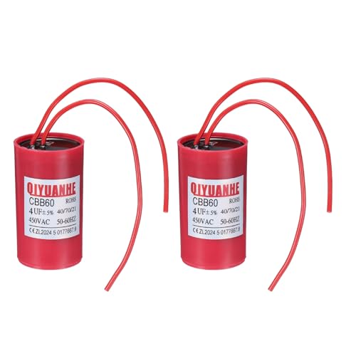 Condensateur CBB60 4uF 450V AC cylindrique pour pompe et compresseur d'air
