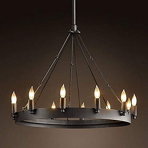 Luminaire personnalisé style bougie et lustre de caractère en métal
