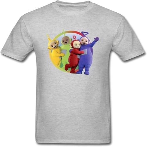 CPED Men's Teletubbies Group Sticker1 Short Sleeve T Shirt White XL