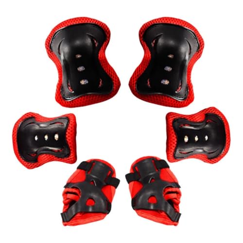 DOUSHI Kids Sports Protective Gear Set, for Skating, Cycling, Roller, Cricket, Includes Knee & Elbow...