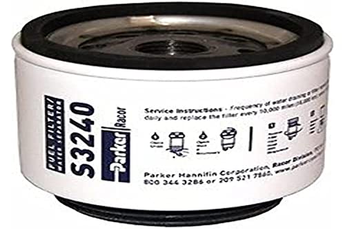 Racor 62-S3240 Recambios Cartuchos Filtro Gasolina, 10 Micras, azul, Diámetro 76mm / Altura 64 mm Cover