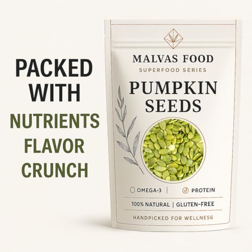 Image of Malvas Food Pumpkin Seeds 200 gm (Pack of 1) | 100% Natural Seeds for Eating | Healthy Snack for Weight Management | Protein - Rich Superfood Diet Food | Raw & Premium Pumpkin Seed