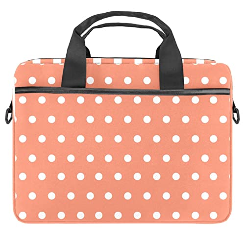 Sacoche bandoulière pour ordinateur portable motif pois rouge
