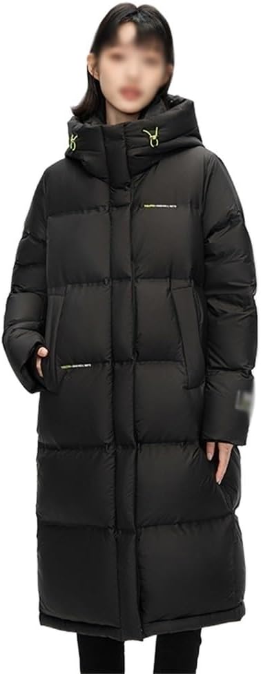 Women's Autumn And Winter Down Medium-length Removable Cap Thickened Fashion Warm Knee Jacket