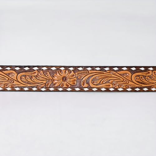 American Darling Beautifully Hand tooled Leather Unisex Belt| Western Belt | Handcrafted4