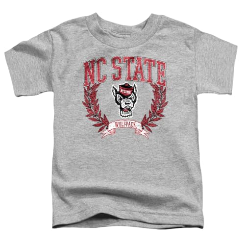 LOGOVISION North Carolina State University Laurels Dark Kids T Shirt (2) for Toddler Boys and Girls, Athletic Heather