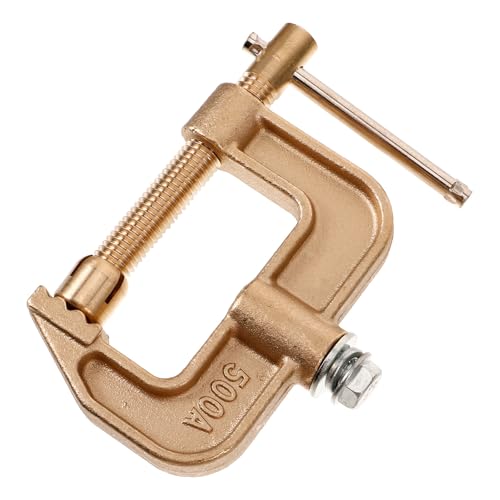 Sosoport Morsetto di Terra per Saldatrice in Rame Clip Comoda Morsetto di Massa Elettrico per Saldatura Connessione Stabile e Resistente per Impieghi Gravosi in Ambito Industriale