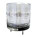 MS115L-BFF-C, Beacon Steady & Flash Light, 115mm Clear Lens, 85dB Sound, Stud Mount, LED, 90-240V AC