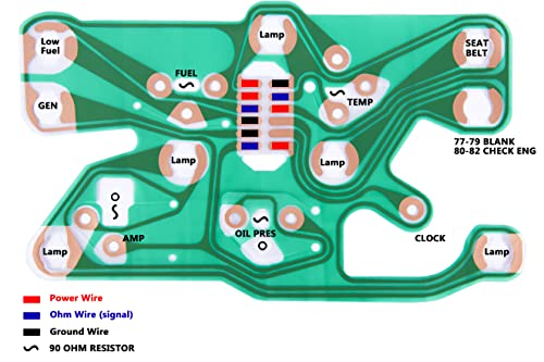 LENMISO-Center-Gauge-Cluster-Printed-Circuit-Board-Compatible-with-1977-1982-Corvette-C3-Replace-602505