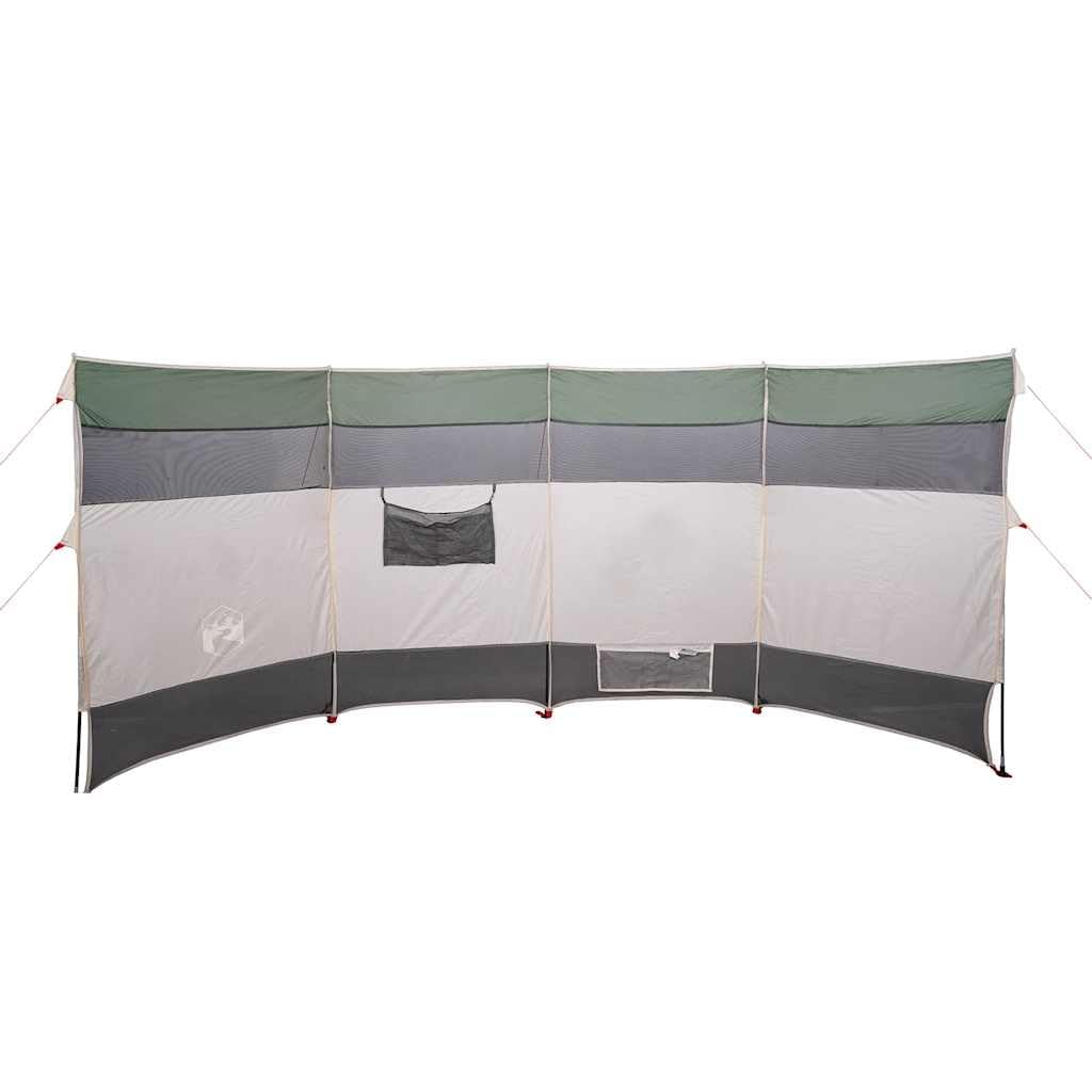 vidaXL Brise-​Vent de Camping Vert 366x152x152 cm imperméable, Brise-​Vent de Plage, Brise-​Vent de Camping-​Car, Brise-​Vent de Tente