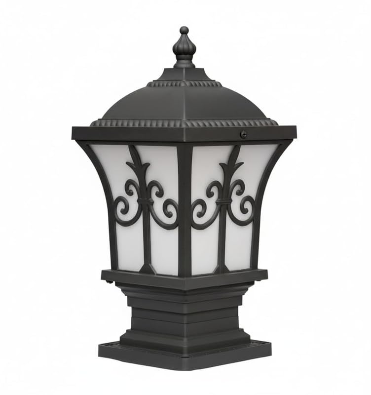 Areezo Waterproof Outdoor Vintage Gate Lamp for Main Gate Garden & Pillar | LED Compatible Exterior Light for Villa Bungalow Farmhouse-image-6