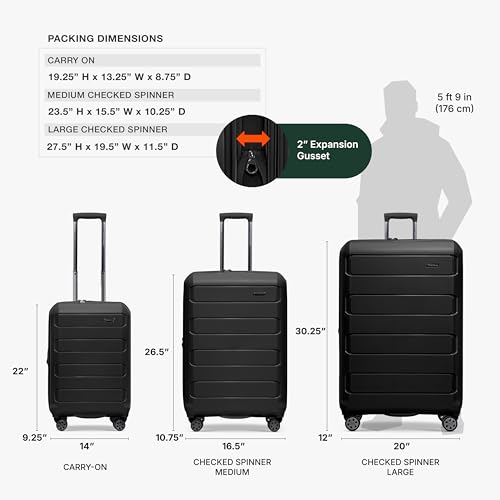 Traveler's Choice Pagosa Indestructible Hardshell Expandable Spinner Luggage TC09157K30 の商品画像 2