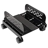 Soporte para chasis de ordenador fabricado en metal negro.