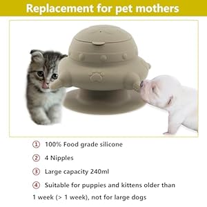 Puppybottlesfornursingpuppymilkfeedersformultiplepuppiesnipplepuppyfeedermilkbowl4nipplessiliconepuppynursingstationfeederbowlforkittenspuppiescapacity240mlgrey Urban Country Home Decor Puppy bottles for nursingpuppy milk feeders for multiple puppies nipplepuppy feeder milk bowl4 nipples silicone puppy nursing stationfeeder bowl for kittens puppiescapacity 240mlgrey urban country home decor