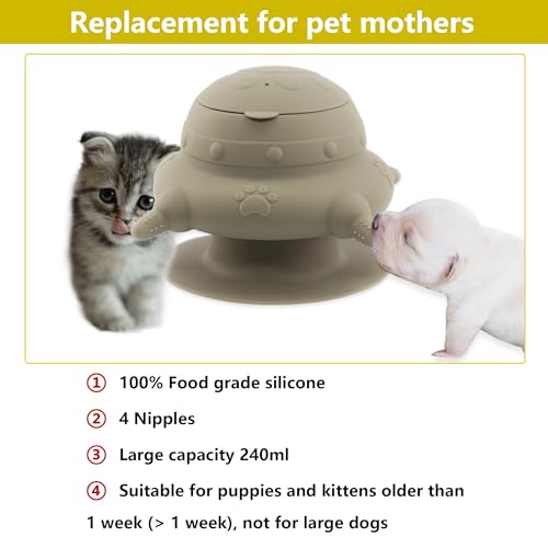 Puppybottlesfornursingpuppymilkfeedersformultiplepuppiesnipplepuppyfeedermilkbowl4nipplessiliconepuppynursingstationfeederbowlforkittenspuppiescapacity240mlgrey Urban Country Home Decor Puppy bottles for nursingpuppy milk feeders for multiple puppies nipplepuppy feeder milk bowl4 nipples silicone puppy nursing stationfeeder bowl for kittens puppiescapacity 240mlgrey urban country home decor