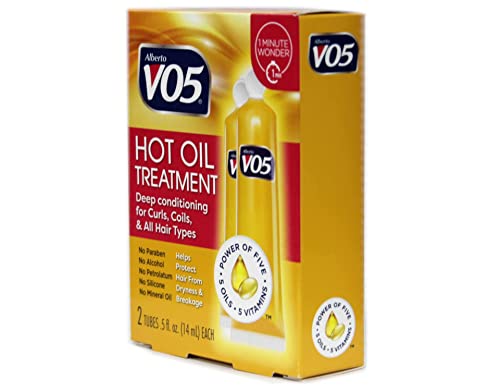 Alberto Vo5 Hot Oil Intense Conditioning Treatment, 0.5 Ounce, 2-Count Tubes (Pack Of 3) #TOP3