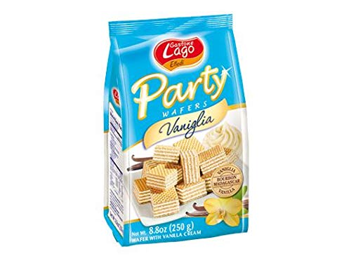 Gaufrettes Lago Party Vanille - 250 g - Lot de 2