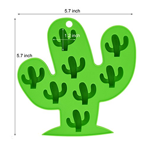 Molde para cubos de hielo silicona cactus pequeño miniatura 2