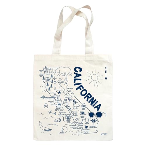 MAPTOTE Reusable Travel Canvas Tote