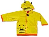 Skip Hop Zoo Little Kid-Toddler Hooded Raincoat for Boys/Girls, Bee, Yellow, (Size 5-6)