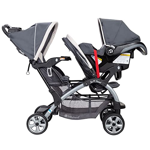 Baby Trend SS76C81A Sit N Stand Easy Fold Travel Double Baby Dual Stroller And Single Infant Car Seat Travel System thumb #7