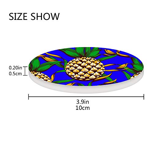 Dessous de verre ananas contre les taches de café et rayures de table - 5