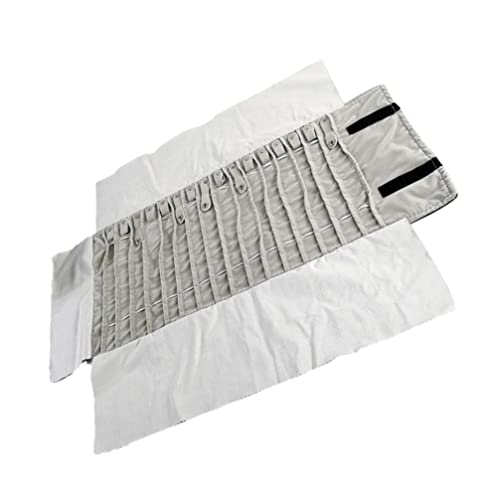 Alipis Bolsa de Rollo de Joyería de Viaje Anillo Bolsa de Almacenamiento Joyería Plegable Bolsa de Viaje Organizador de Rollo para Collar Pulsera Pendientes Anillo ()