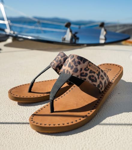 Image of Flojos Grace Women's Hooded Thong Sandal, Tan Artisan