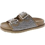 Steve Madden Women's Cabo Slide Sandal, Rhinestone, 7