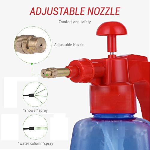 ORILEY OR-SPR4 1200ml Manual Sanitizer Sprayer Handheld Garden Mist Sprayers Pressure Water Sanitizing Spraying Pump for Home, Office & Lawn