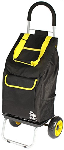 Image of dbest products Trolley Dolly Shopping Grocery Foldable Cart Storage Mom, Sunflower