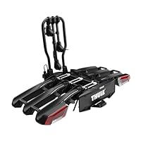 Thule Easyfold 3 Plattformfahrradträger Für Die Anhängerkupplung Black, 3(4) Bikes