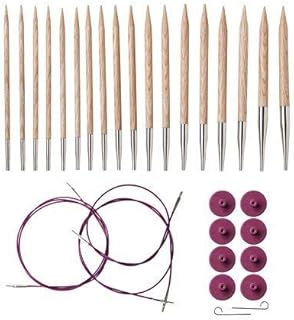 Knit Picks Options Wood Interchangeable Knitting Needle Set - US 4-11 (Sunstruck)