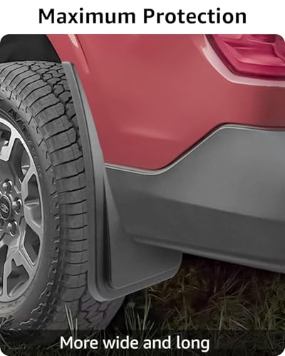 Image of Ecarzo Mud Flaps for 2026 2025 2024 2023 2022 Maverick Accessories, No Drilling All Weather Guard Mud Guards Splash Front & Rear 4pc Set