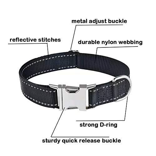 Collar Reflectante para Perro Love Dream con Hebilla de Metal miniatura 3
