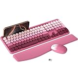 Touches flexibles pour une saisie fluide : doté de touches flexibles de type machine à écrire, ce clavier offre une expérience de frappe confortable et réactive, idéal pour le travail et les loisirs