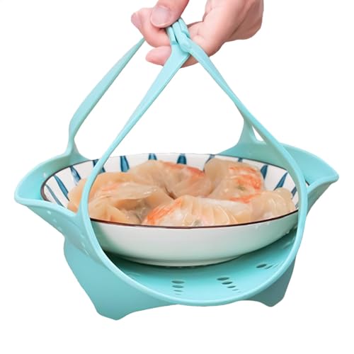 Cesta para cocinar al vapor silicona para verduras – Inserto para cocción al vapor multifuncional, cesta para olla, cesta para cocción al vapor resistente, accesorio de cocina de silicona, Cottur